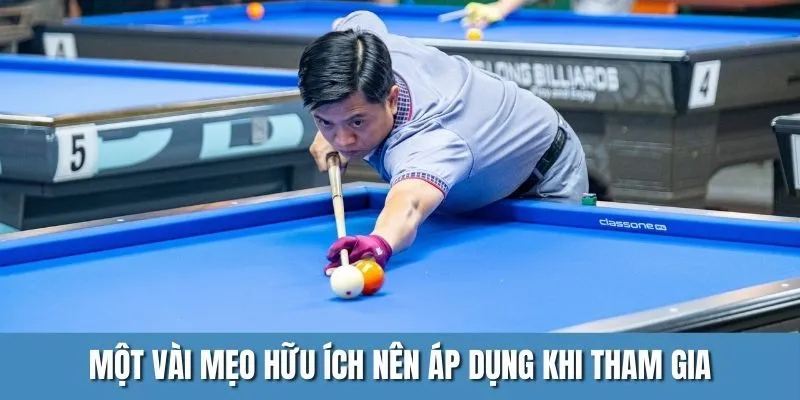 Một vài mẹo hữu ích nên áp dụng khi tham gia cá cược bida