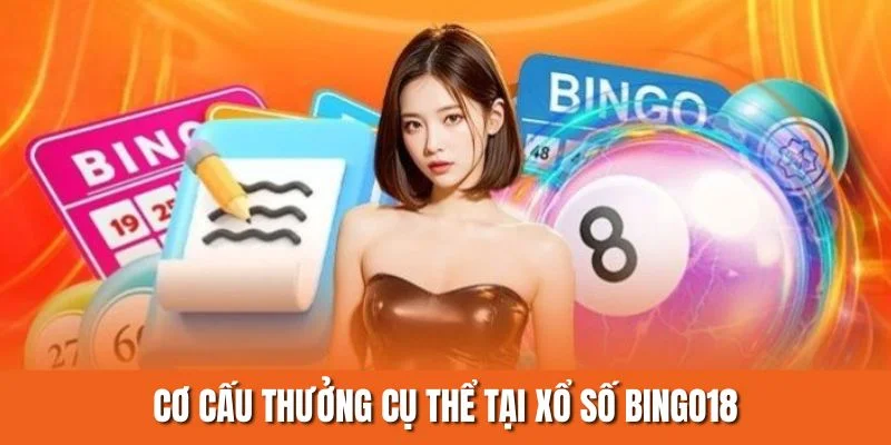 Cơ cấu thưởng cụ thể tại xổ số Bingo18